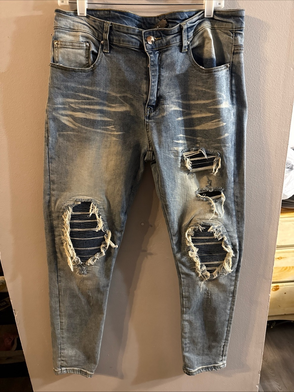 Amiri Thrasher Silk PJ Jeans Size 38 Casual  100% Authentic O26  Fashion Luxury